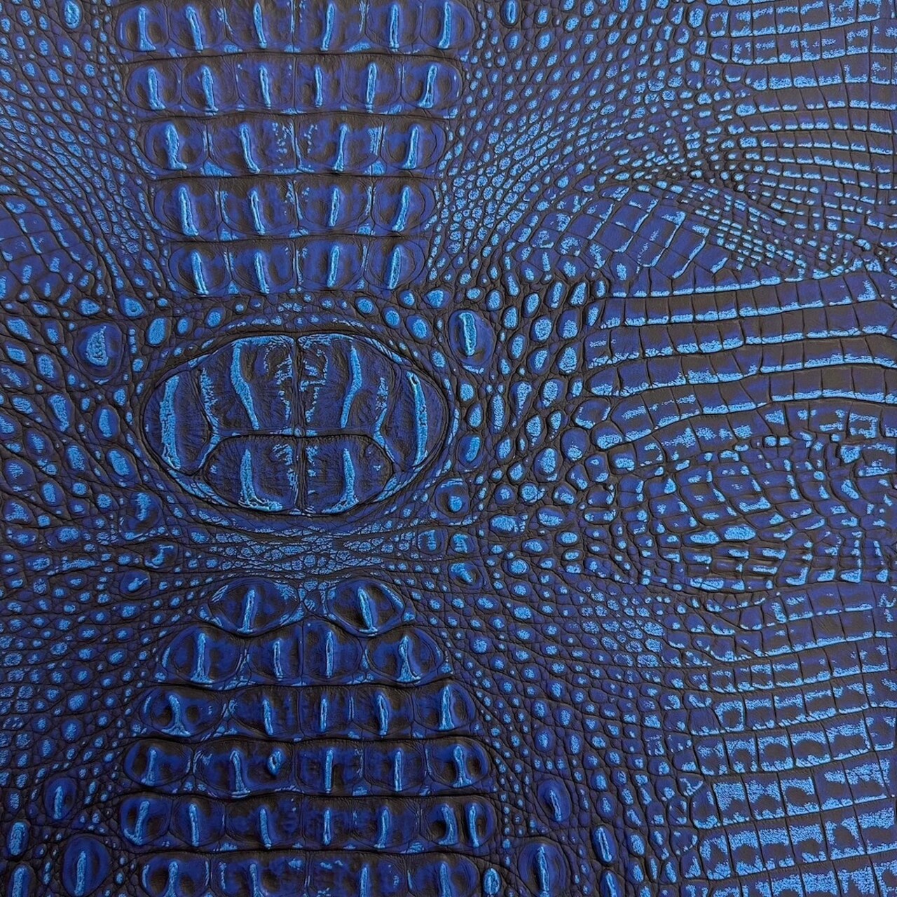 1 Yard Two Tone Gator Faux Leather Vinyl Fabric Upholstery Handbags Durable 56" Width